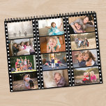 Film Strip Cover Custom Photo Calendar<br><div class="desc">Create your own cool custom photo calendar with your photos presented as 3 vertical film strips on the cover with printed white sprocket holes along their edges. Take your favorite photos from the year and replace the sample images for each month in the sidebar. The 12 images you upload for...</div>