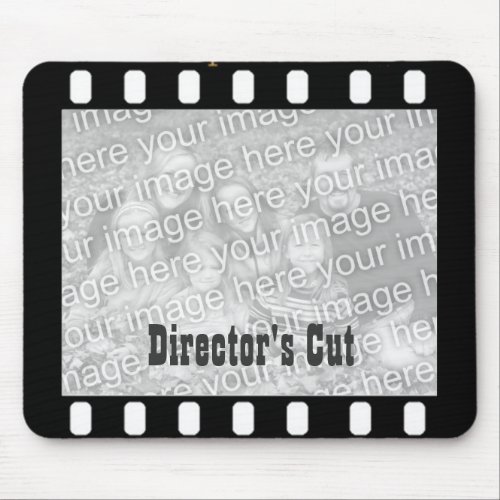 Film Strip Custom Photo Frame Directors Mousepad