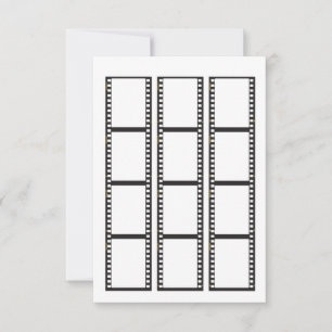 Film strip for your own photos to fit in RSVP card