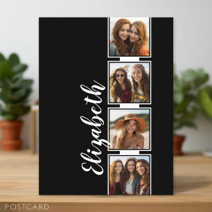 Film Strip Frame 4 Photo Collage Squares Postcard