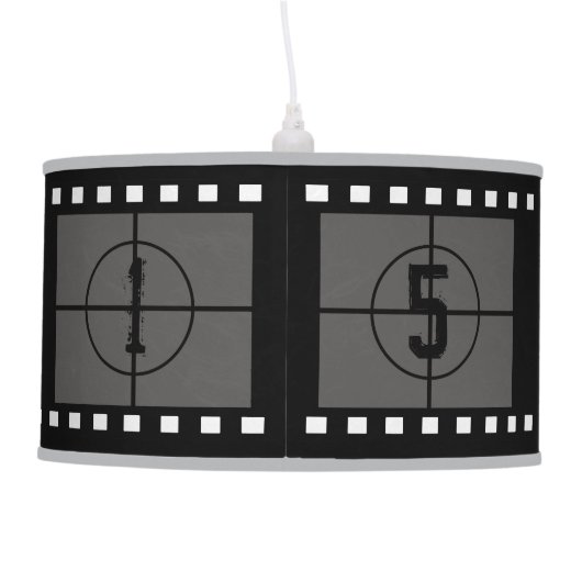 Film Strip Movie Reel Hanging Lamp (Back)