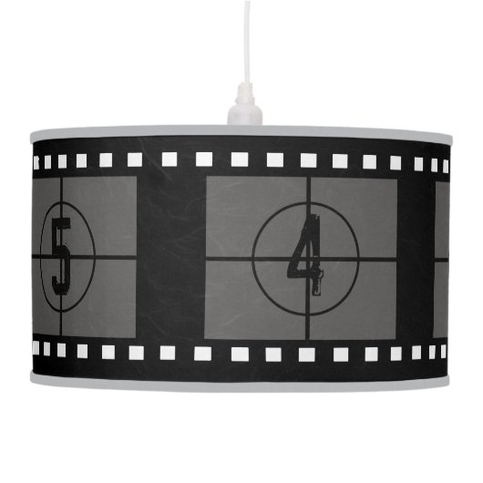 Film Strip Movie Reel Hanging Lamp (Left)