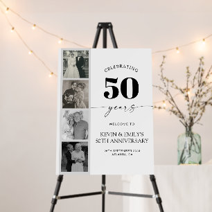 FIlm Strip Photo 50th Anniversary Welcome Sign