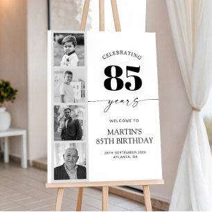FIlm Strip Photo 85th Birthday Welcome Sign