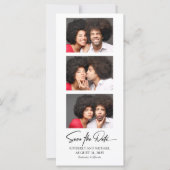 Film Strip Photo Booth Photos Funny Save The Date (Front)