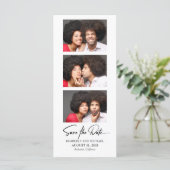 Film Strip Photo Booth Photos Funny Save The Date (Standing Front)