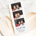 Film Strip Photo Booth Photos Funny Save The Date<br><div class="desc">Funny and modern photo booth photos style save the date card</div>