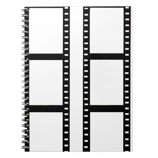 "film strip" photo collage notebook