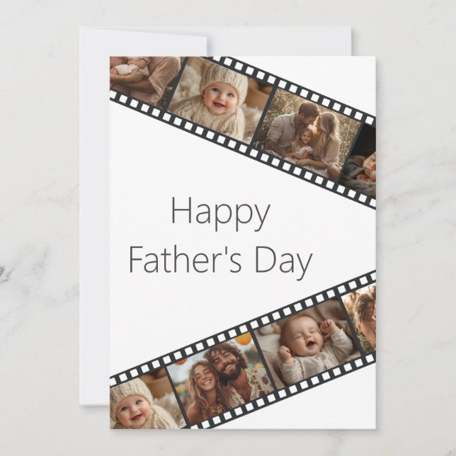Film Strip Photo Father's Day Card (Front)