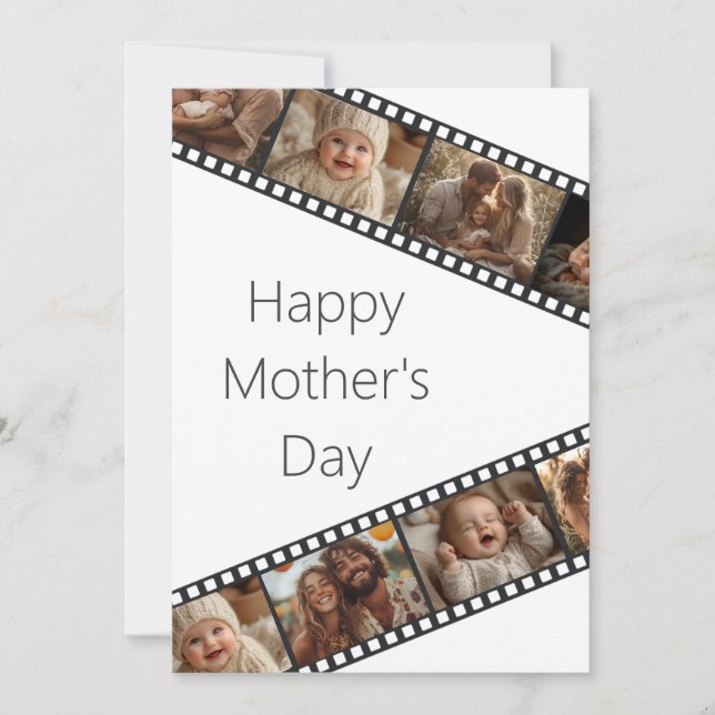 Film Strip Photo Mother's Day Card (Front)