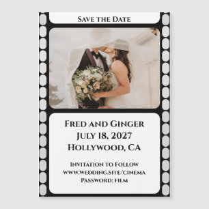Film Strip Save the Date Magnetic Invitation