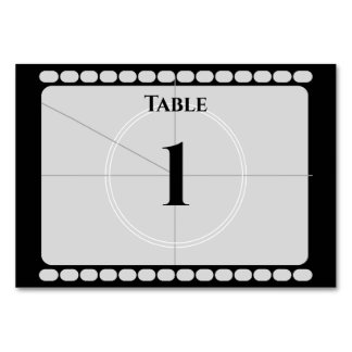 Film Strip Table Number