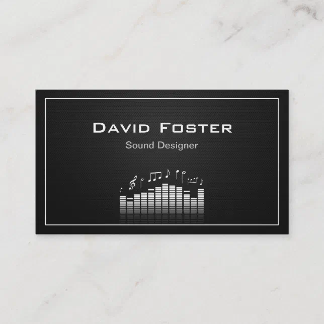Film TV Audio Sound Designer Director Business Card | Zazzle