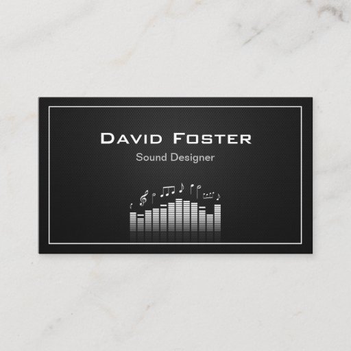 Customizable Film TV Audio Sound Designer Director Business Card