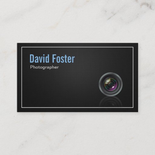 Customizable Film TV Photographer Cinematographer Business Card Template