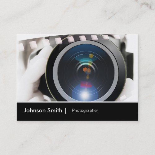 Film TV Photographer Cinematographer Camera Lens Business Card