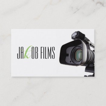 Film Video Camera Movie Director Filming Business Card by imageO at Zazzle