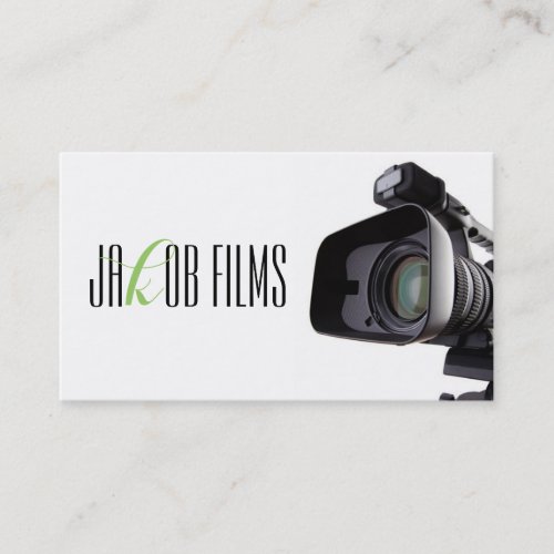 Film Video Camera Movie Director Filming Business Card