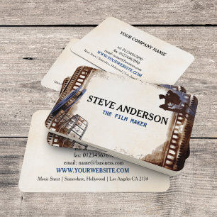 Filming Business Film Director Business Card