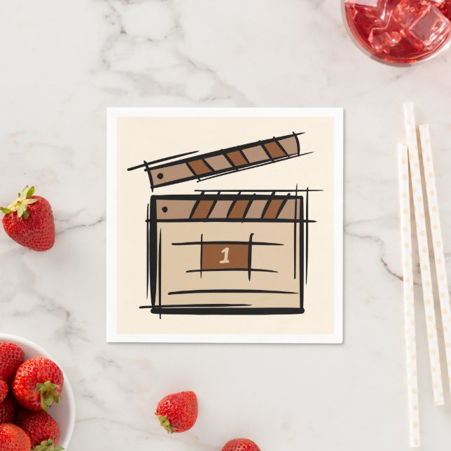 Filmmaker, actor, film director producer gift idea napkins (Insitu)