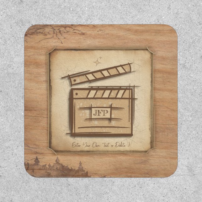 Filmmaker, actor, film director producer gift idea patch (Front)