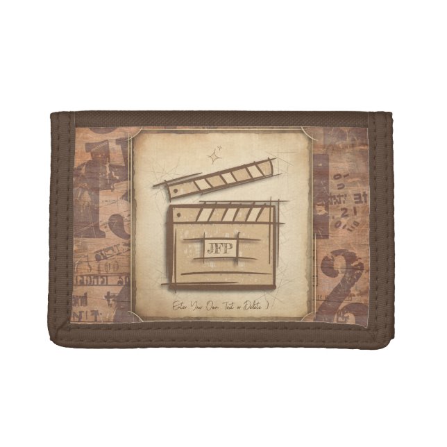 Filmmaker, actor, film director producer gift idea trifold wallet (Front)