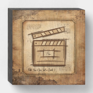 Filmmaker, actor, film director producer gift idea wooden box sign