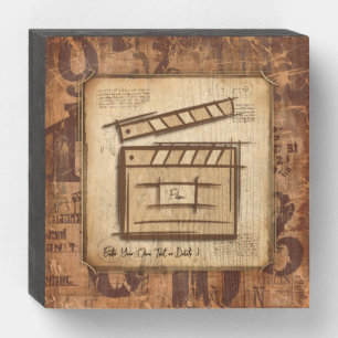 Filmmaker, actor, film director producer gift idea wooden box sign