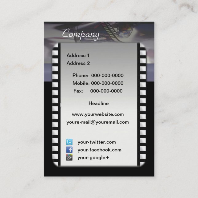 Filmmaker Business Card (Front)