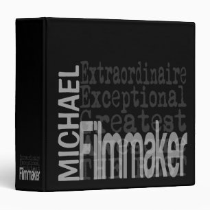 Filmmaker Extraordinaire CUSTOM 3 Ring Binder