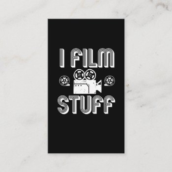 Filmmaker Film Making Movie Director Gift Idea Business Card by Designer_Store_Ger at Zazzle