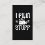 Filmmaker Film Making Movie Director Gift Idea Business Card at Zazzle