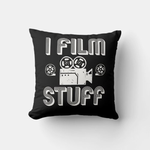 Filmmaker Film Making Movie Director Gift idea Throw Pillow