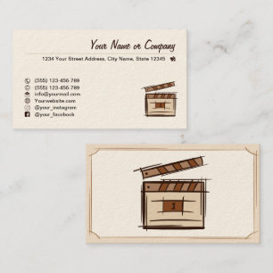 Filmmaker, film producer, director, actor. business card