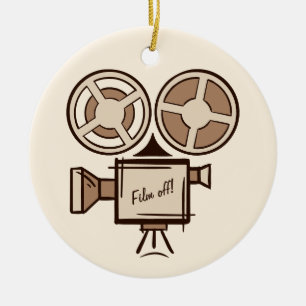 Filmmaker, film producer, director, actor. ceramic ornament