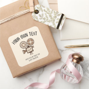 Filmmaker, film producer, director, actor. square sticker