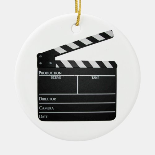 Filmmaker Film slate clapboard movie ORNAMENT