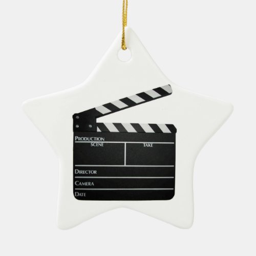 Filmmaker Film slate clapboard movie ORNAMENT