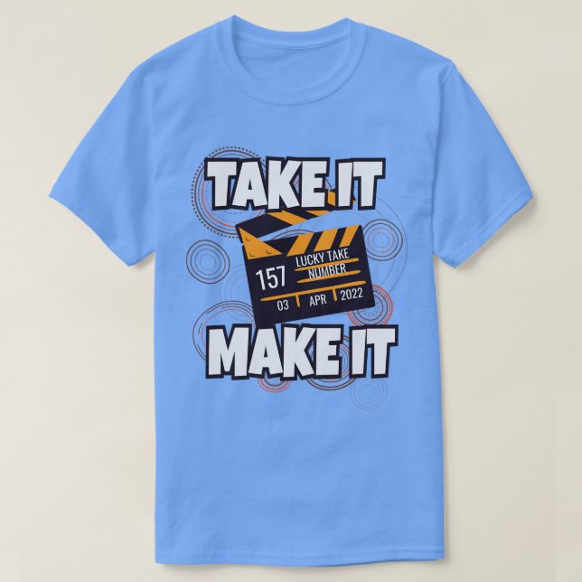 Filmmaker Gift Idea T-Shirt (Design Front)