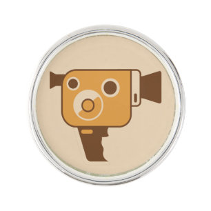 Filmmaker Movie Camera Lapel Pin