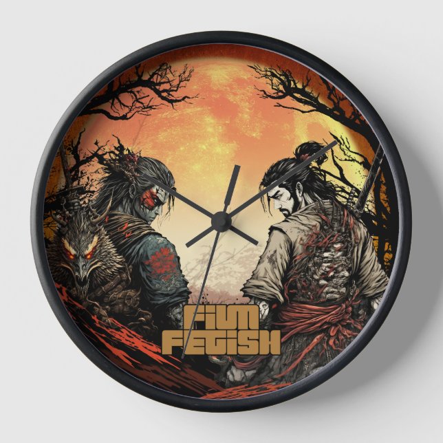 Filmmaker Movie Fight Scene Wall Clock (Front)