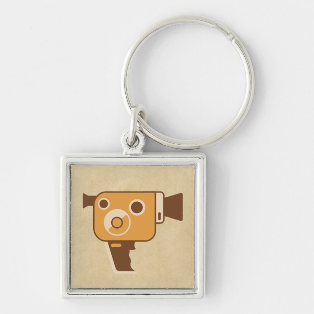 Filmmaker Video Camera Keychain (Front)