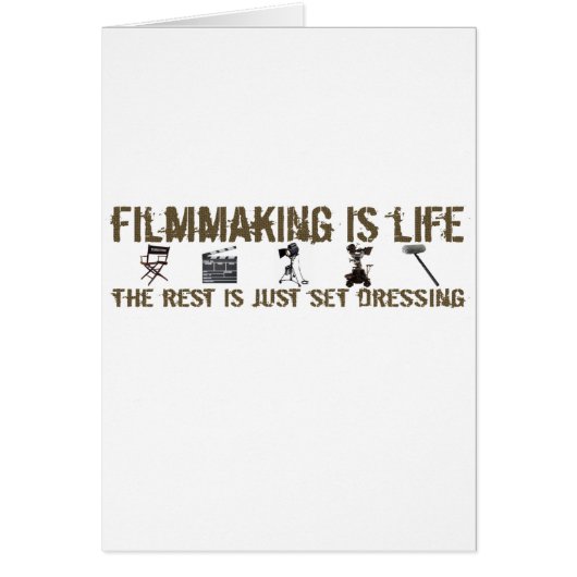 Filmmaking is Life Cards (Front)