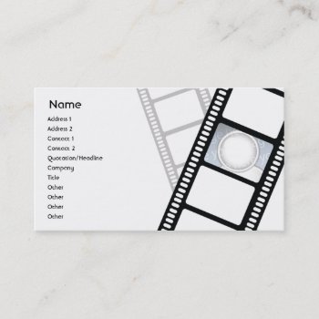 Filmstrip - Business Business Card by ZazzleProfileCards at Zazzle