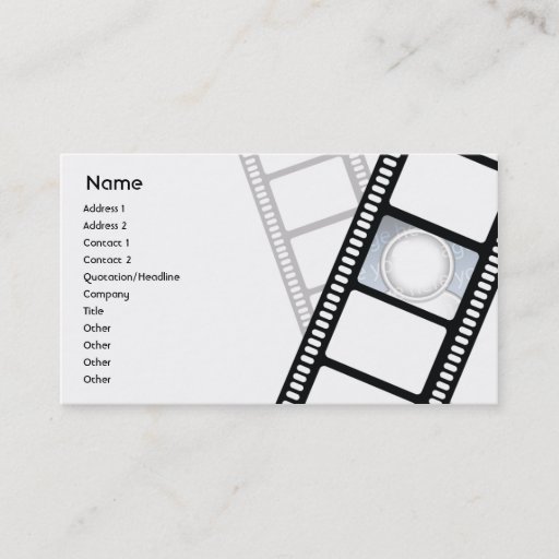 Customizable Filmstrip - Business Business Cards