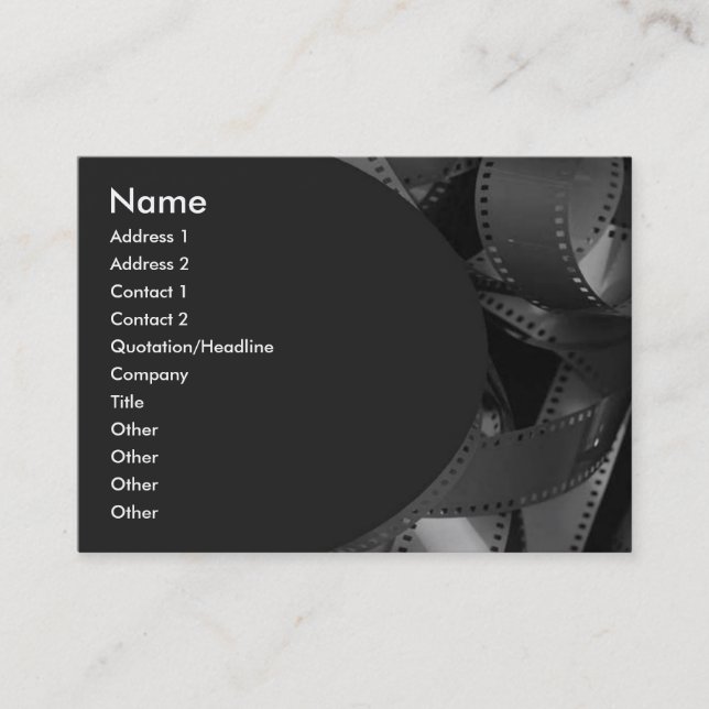 Filmstrip Business Card (Front)