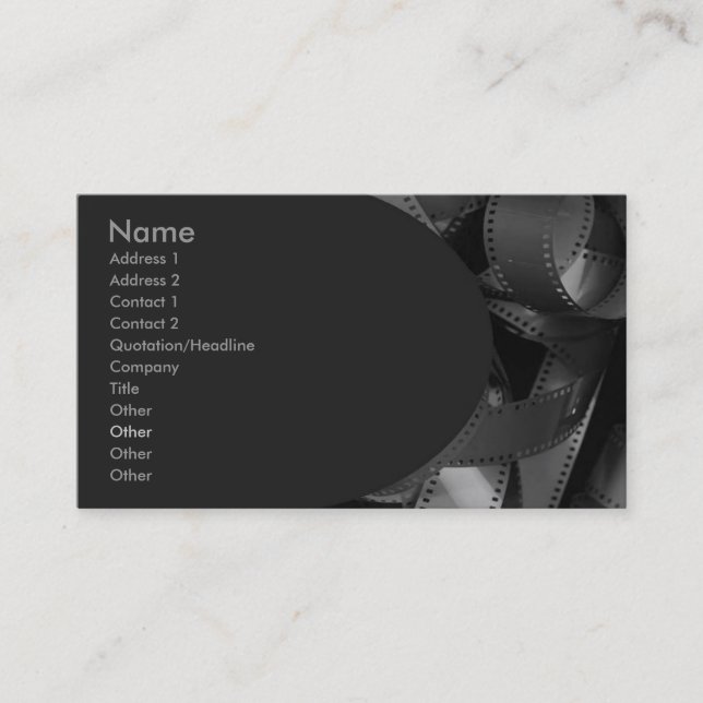 Filmstrip Business Card (Front)