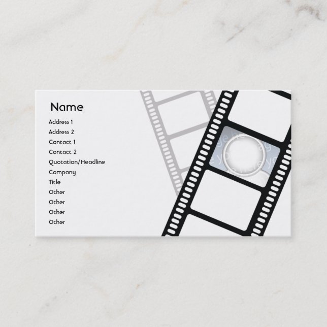 Filmstrip - Business Card (Front)