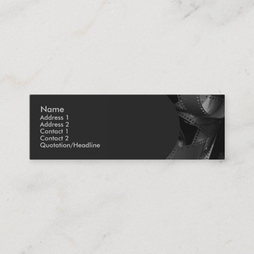Customizable Filmstrip Business Card