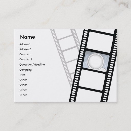 Customizable Filmstrip - Chubby Business Card
